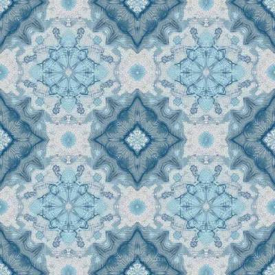 Hexagon Pattern with Floral Hints – Textile Designer Collection
