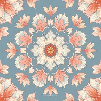 AI-Generated Pattern | Sapphire