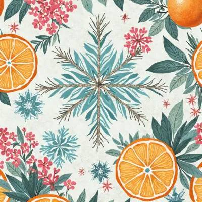 Abstract Luxury Textile Pattern: Snowflake & Hexagon Motif in Subtle Grays